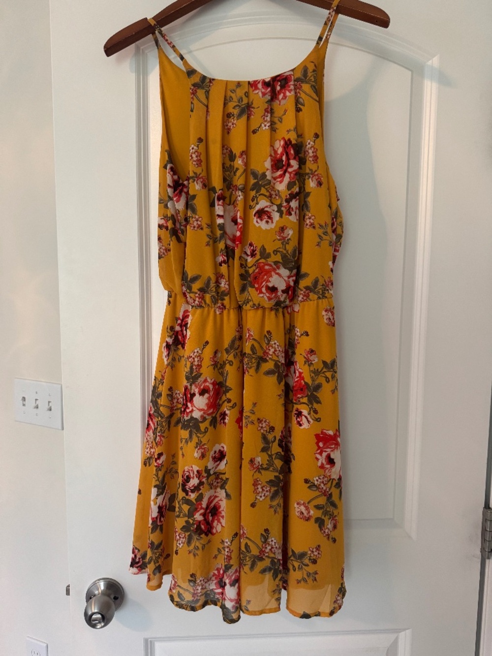Boutique Yellow Floral Dress